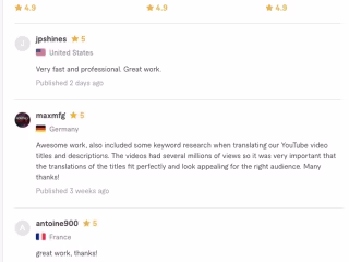 5 Star Freelance Translator