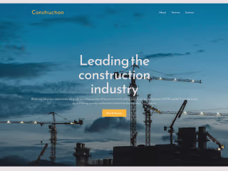 Construction Website (Mock Company)