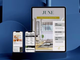 12 Month Email Newsletter For Real Estate Client