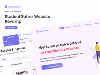 Enhancing UX & UI Studentgator Platform