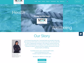 Noor Corporate Health Website :: Behance
