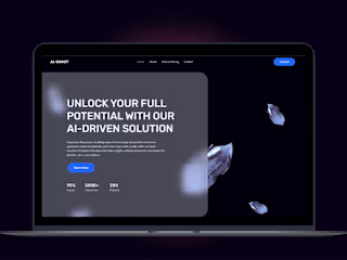 Modern WIX Studio AI-BOOST Promote SAAS Product