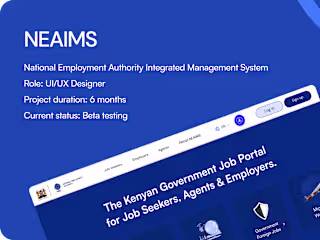 Kenya Government Job Portal (Web app) | UI/UX Design