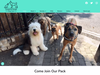 Great and Small Dog Care | Website Design