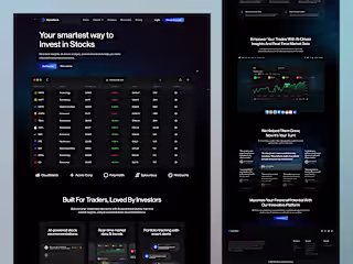 AlphaStock - Stock Investment Landing Page