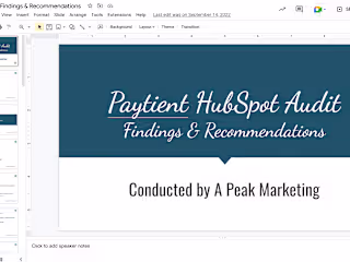 HubSpot Audit for Paytient