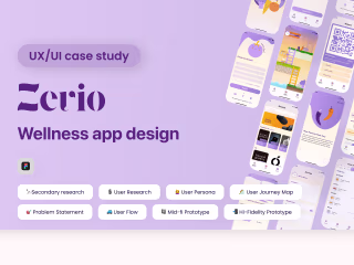 Wellness app design