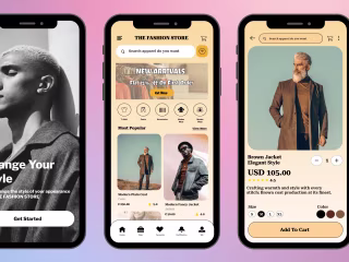 Responsive Ecommerce UI Design for Mobile App
