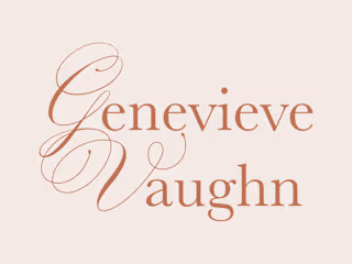 Complete Brand Identity for Genevieve Vaughn – Floral Elegance