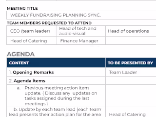 Meeting management