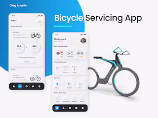 Bicycle Servicing App UI/UX Design
