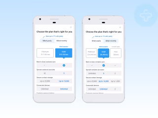 Contacts+ Pricing Page redesign