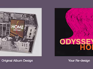 Album Cover Re-design exercise 