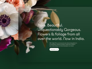 Our Awwward Winning Project - Luxury B2B Florals