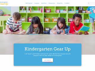Web Design for Kindergarten Gear Up