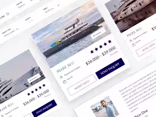 Virgin Island Charter Boats website | Figma to WordPress & API