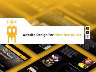 PIXEL BEE STUDIO WEBSITE DESIGN (UI|UX ) on Behance