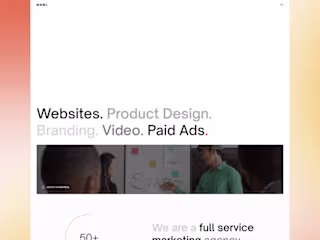 UI/UX Design & Webflow Development For Marketing Agency