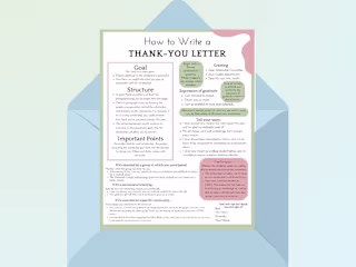 Thank-you note guidelines