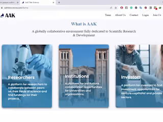 AAK Tele-Science MVP & Feature Development - Legacy Elgg Website