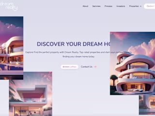 New Website Development for Dream Realty