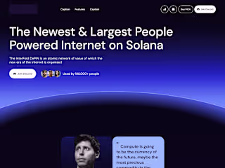 DePIN Project Landing Page