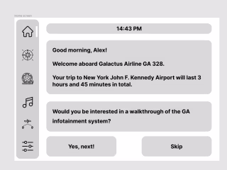 In-flight infotainment system