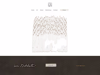 Artist Squarespace Website & Webshop Design