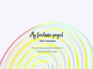 TEDx Talks Translations - Subtitles
