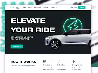 EV Rentals - Website Design