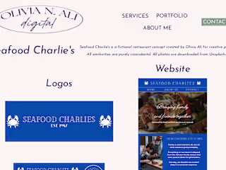 Web and Logo Design | Seafood Charlie's