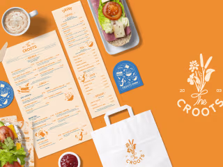 The Croots Farm - Logo & Menu Design