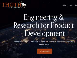 Website Design + Technical Writing | Thoth Engineering