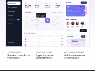 Fintech website design