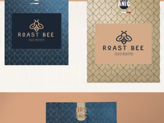 Roast Bee Coffee Brand indentity & Brand Packaging Design