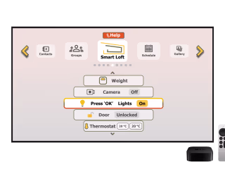 Web-based TV app design for senior living project