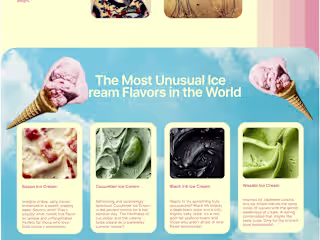 A website about ice cream