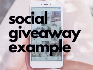 Social Media Giveaway Example