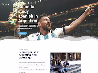 LiveTango - Spanish Program Website