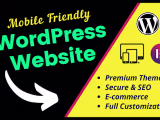 I will create responsive WordPress website design or blog