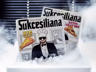 Brand Identity for "Sukcesiliana" (pizza brand)