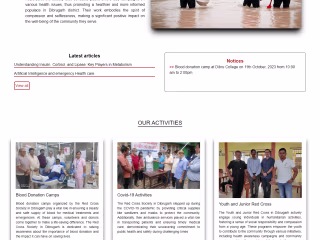 Website for Red Cross Society, Dibrugarh 