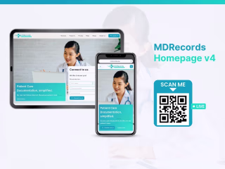 MDRecords Homepage Redesign | Electronic Medical Records Website