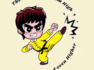 Aim higher Motivational cartoon and products