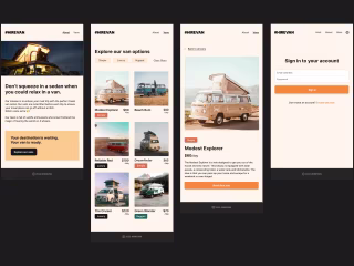 HIREVAN mobile app redesign