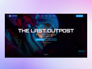 Immersive Game UI Showcase Portal