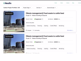 Foundational UX for startup into Green Financing.
