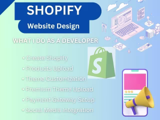 I will build an unique and eye catching shopify store design 