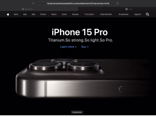 Apple website clone