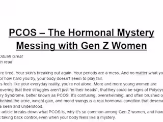 Understanding PCOS: A Guide for Gen Z Women